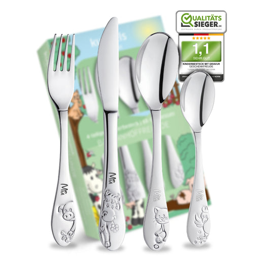 Farmfreude Kinderbesteck mit Gravur - Geschenkfreude