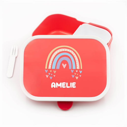 Mepal Brotdose Personalisiert Campus Regenbogen Mädchen Motiv - Geschenkfreude