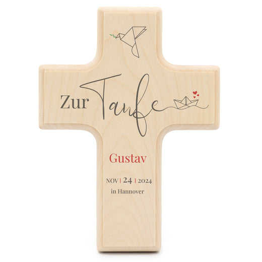 Taufkreuz Personalisiert - Maritim - Geschenkfreude