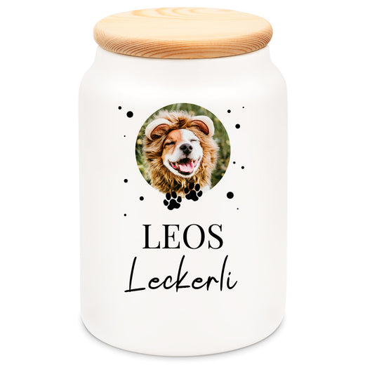 Leckerli Dose Personalisiert Gepunktetes Motiv - Geschenkfreude
