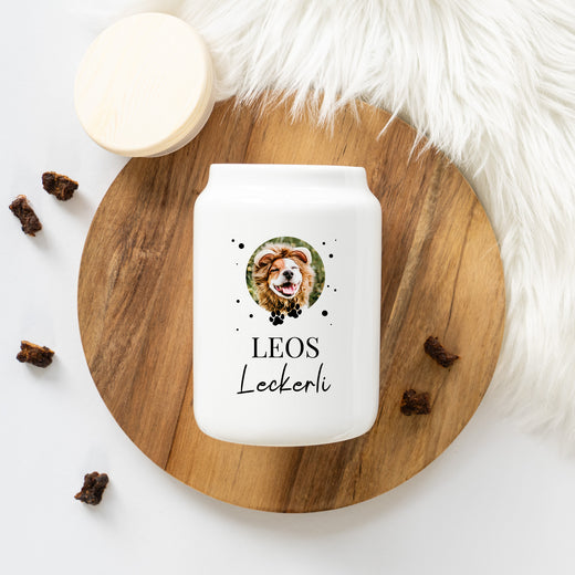 Leckerli Dose Personalisiert Gepunktetes Motiv - Geschenkfreude