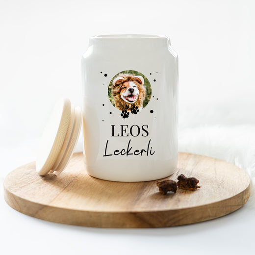 Leckerli Dose Personalisiert Gepunktetes Motiv - Geschenkfreude