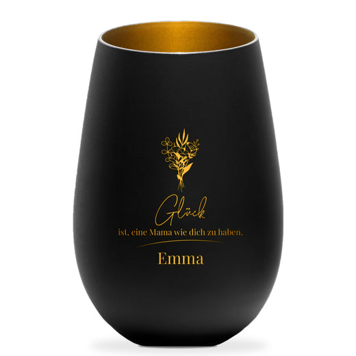 Windlicht Beste Mama - Personalisiert mit Namen - Geschenkfreude