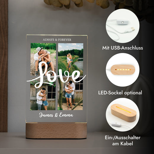 Acrylglas Foto - Fotogeschenk - Love Collage - Geschenkfreude