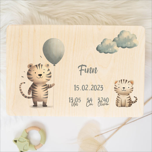 Erinnerungskiste Baby Tiermotiv Tiger - Geschenkfreude