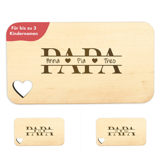 Frühstücksbrettchen personalisiert für Papa - Geschenkfreude