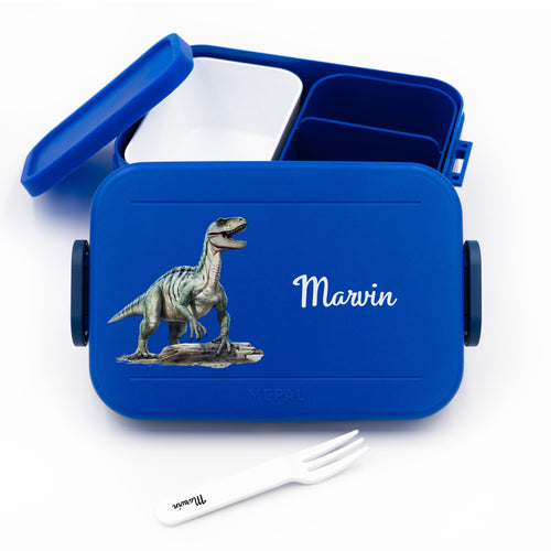 Mepal Brotdose Personalisiert Bento Dino Motiv - Geschenkfreude