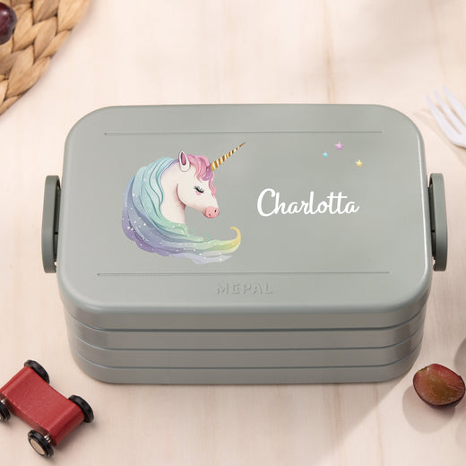 Mepal Brotdose Personalisiert Bento Einhorn Motiv - Geschenkfreude