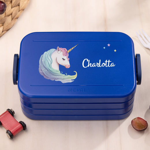 Mepal Brotdose Personalisiert Bento Einhorn Motiv - Geschenkfreude