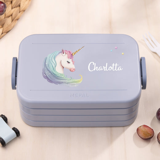 Mepal Brotdose Personalisiert Bento Einhorn Motiv - Geschenkfreude