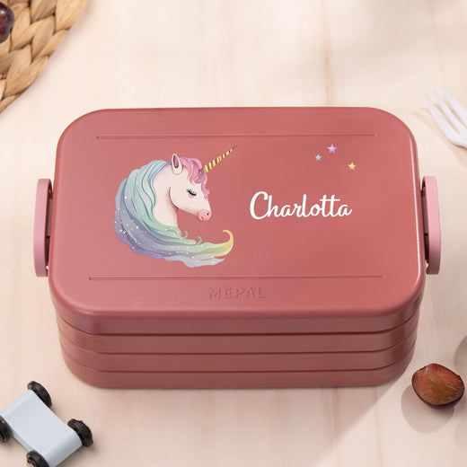 Mepal Brotdose Personalisiert Bento Einhorn Motiv - Geschenkfreude