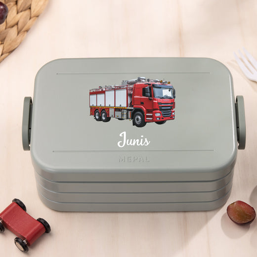 Mepal Brotdose Personalisiert Bento Feuerwehr Motiv - Geschenkfreude