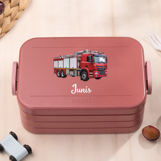 Mepal Brotdose Personalisiert Bento Feuerwehr Motiv - Geschenkfreude