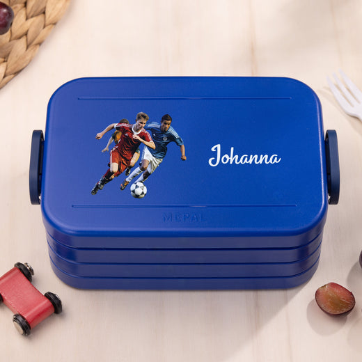 Mepal Brotdose Personalisiert Bento Fußballspieler Motiv - Geschenkfreude