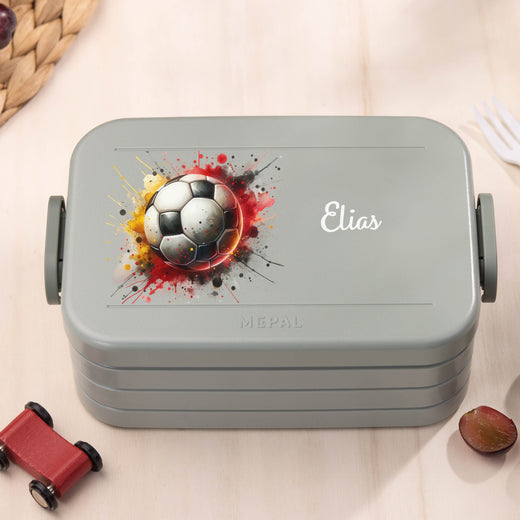 Mepal Brotdose Personalisiert Bento Fußball Motiv - Geschenkfreude