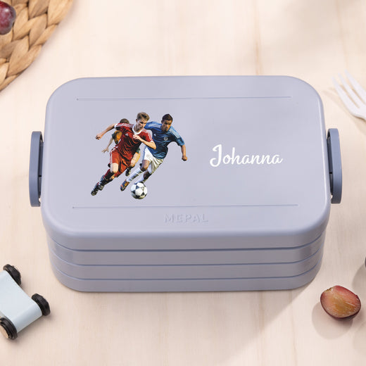 Mepal Brotdose Personalisiert Bento Fußballspieler Motiv - Geschenkfreude