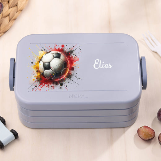 Mepal Brotdose Personalisiert Bento Fußball Motiv - Geschenkfreude