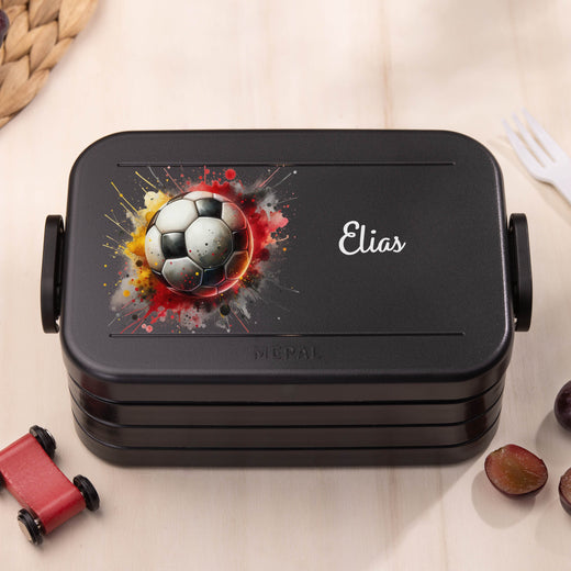 Mepal Brotdose Personalisiert Bento Fußball Motiv - Geschenkfreude
