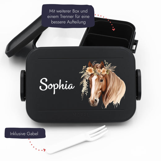 Mepal Brotdose Personalisiert Bento Pferd