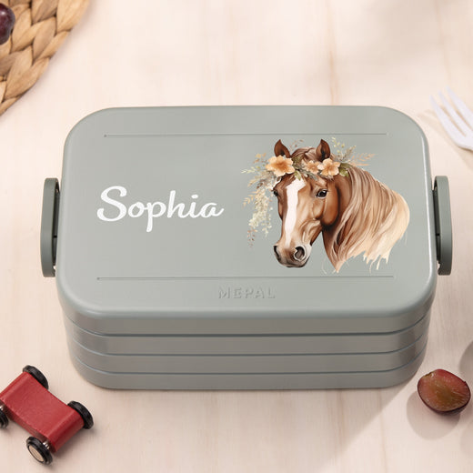 Mepal Brotdose Personalisiert Bento Pferd