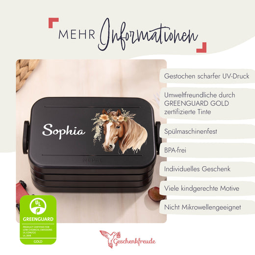 Mepal Brotdose Personalisiert Bento Pferd