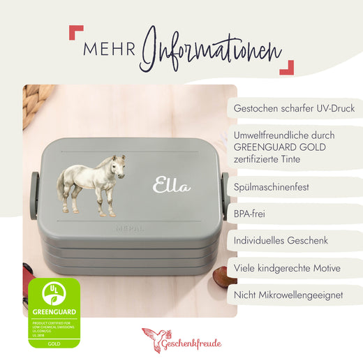 Mepal Brotdose Personalisiert Bento Pferd