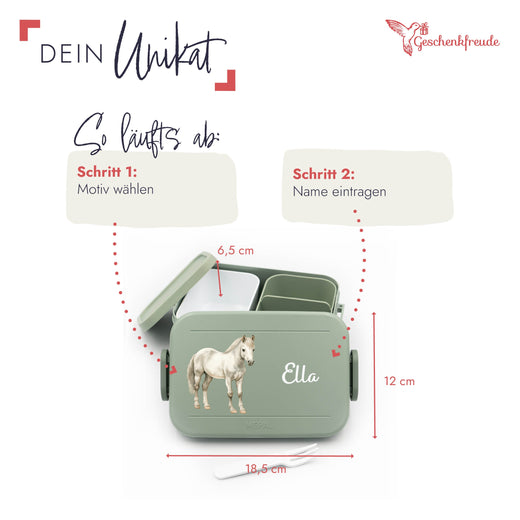 Mepal Brotdose Personalisiert Bento Pferd