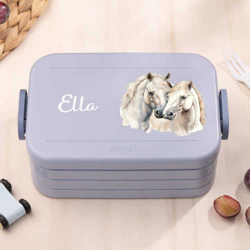 Mepal Brotdose Personalisiert Bento Pferde