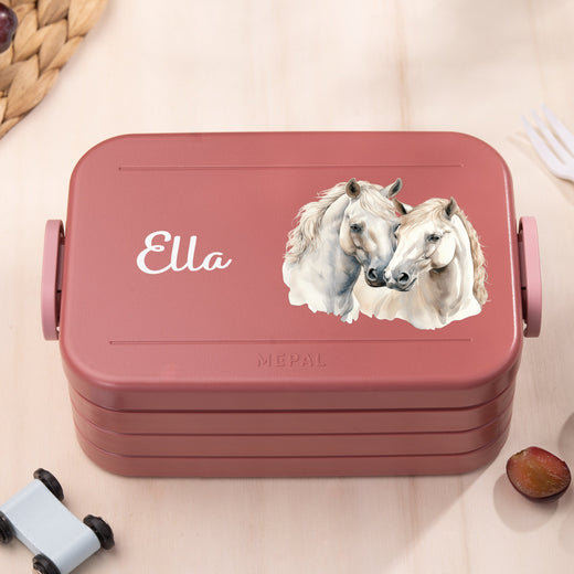 Mepal Brotdose Personalisiert Bento Pferde