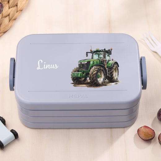 Mepal Brotdose Personalisiert Bento Traktor Motiv - Geschenkfreude