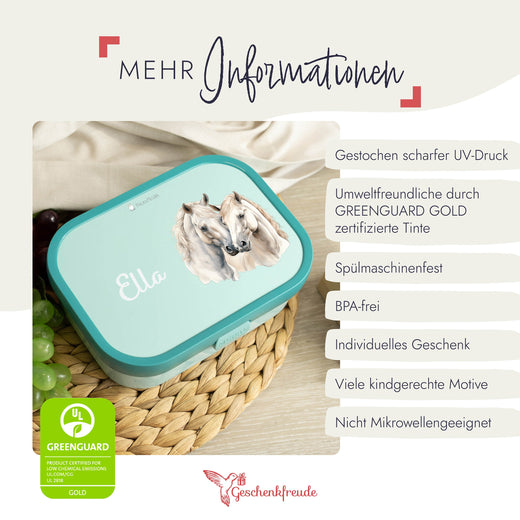 Mepal Brotdose Personalisiert Campus Pferde