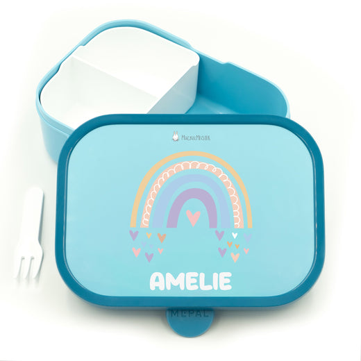 Mepal Brotdose Personalisiert Campus Regenbogen Mädchen Motiv - Geschenkfreude