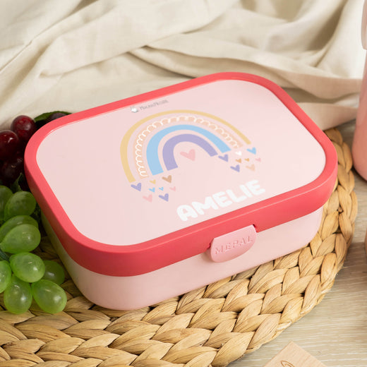 Mepal Brotdose Personalisiert Campus Regenbogen Mädchen Motiv - Geschenkfreude