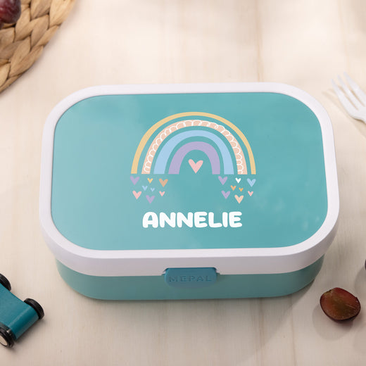 Mepal Brotdose Personalisiert Campus Regenbogen Mädchen Motiv - Geschenkfreude