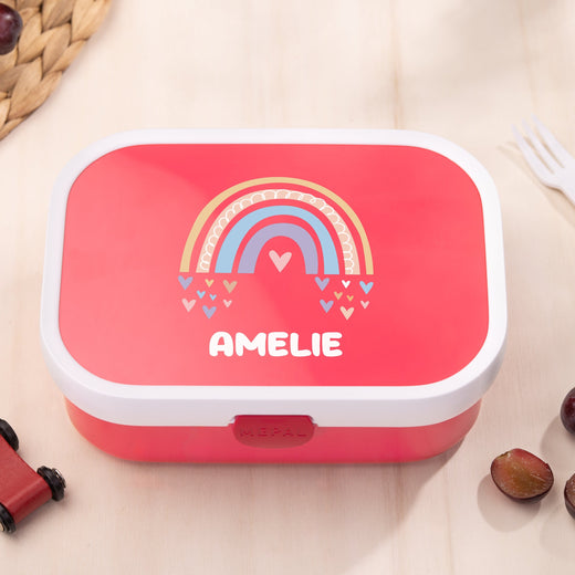 Mepal Brotdose Personalisiert Campus Regenbogen Mädchen Motiv - Geschenkfreude