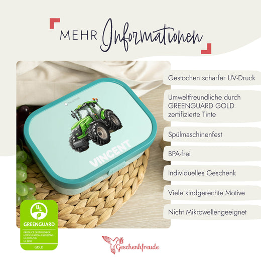 Mepal Brotdose Personalisiert Campus Traktor Motiv - Geschenkfreude