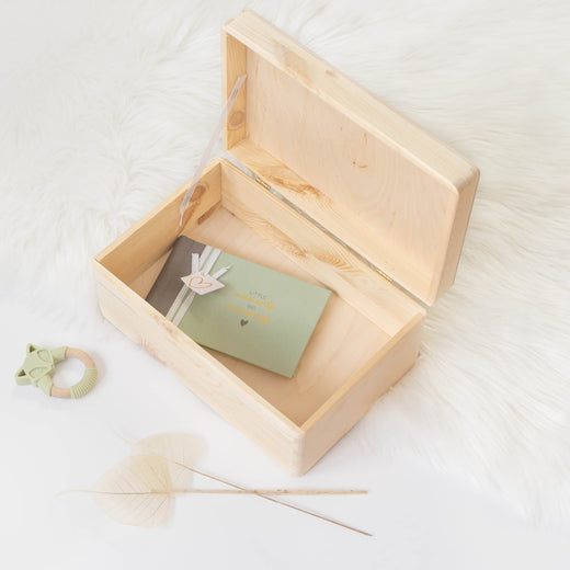 Personalisierte Erinnerungskiste Taufe Motiv Waldtiere - Geschenkfreude
