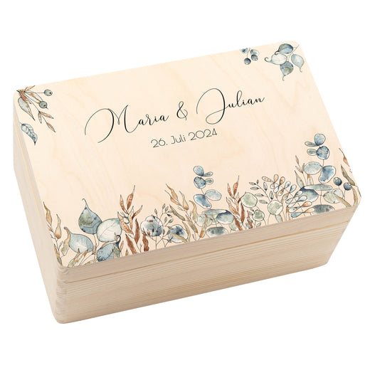 Personalisierte Geschenkbox Hochzeit - Motiv Floral4 - Geschenkfreude