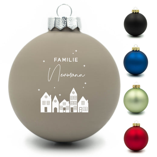 Personalisierte Weihnachtskugel - Motiv Familie - Geschenkfreude