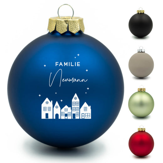 Personalisierte Weihnachtskugel - Motiv Familie - Geschenkfreude