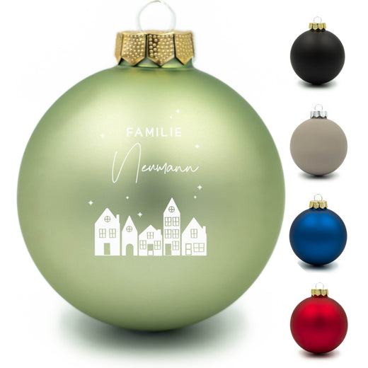 Personalisierte Weihnachtskugel - Motiv Familie - Geschenkfreude