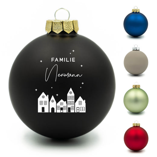 Personalisierte Weihnachtskugel - Motiv Familie - Geschenkfreude