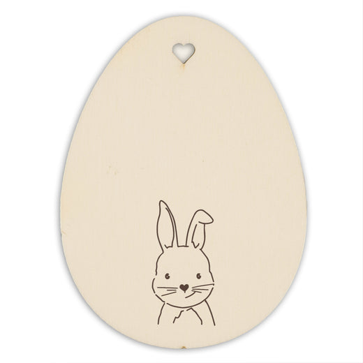 Personalisiertes Osterei zum Aufhängen - Motiv Hase - Geschenkfreude