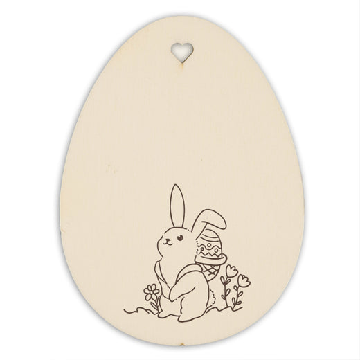Personalisiertes Osterei zum Aufhängen - Motiv Osterhase - Geschenkfreude