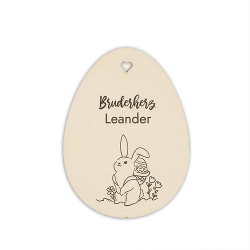 Personalisiertes Osterei zum Aufhängen - Motiv Osterhase - Geschenkfreude