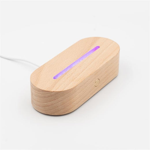 RGB LED Holzsockel - Geschenkfreude