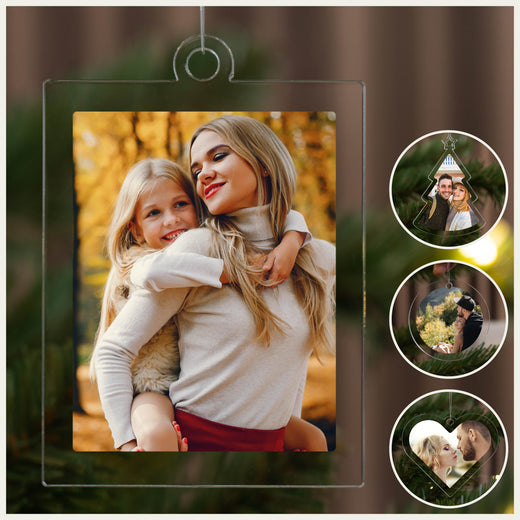 Weihnachtsbaumanhänger Personalisiert - Wunschfoto - Geschenkfreude