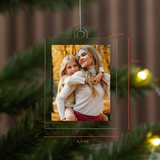 Weihnachtsbaumanhänger Personalisiert - Wunschfoto - Geschenkfreude