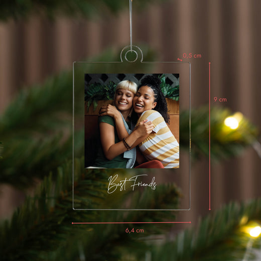 Weihnachtsbaumanhänger Personalisiert - Wunschfoto und Name - Geschenkfreude