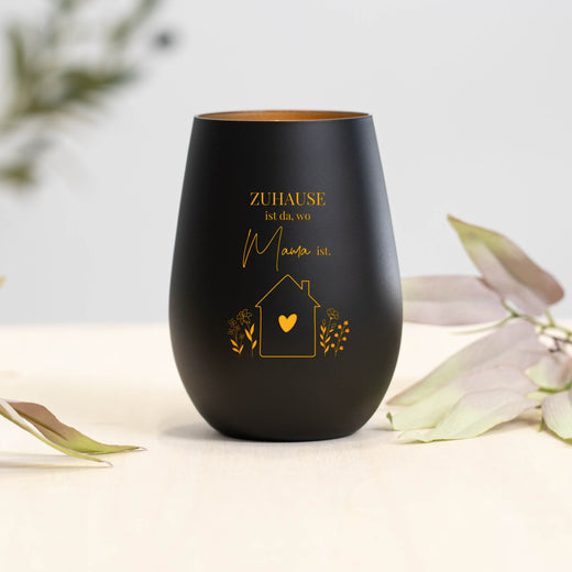 Windlicht Beste Mama - Motiv Zuhause zum Muttertag - Geschenkfreude